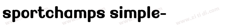 sportchamps simple字体转换